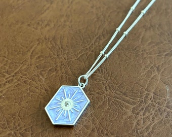 Hexagon Sunburst Necklace