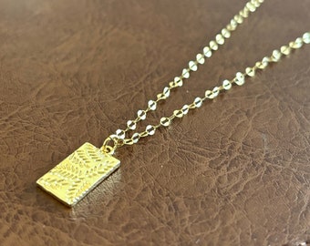 Gold Fern Necklace