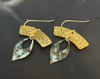 Patina Teardrop Earrings