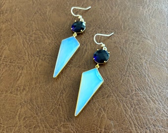 Polite and Sapphire Earrings