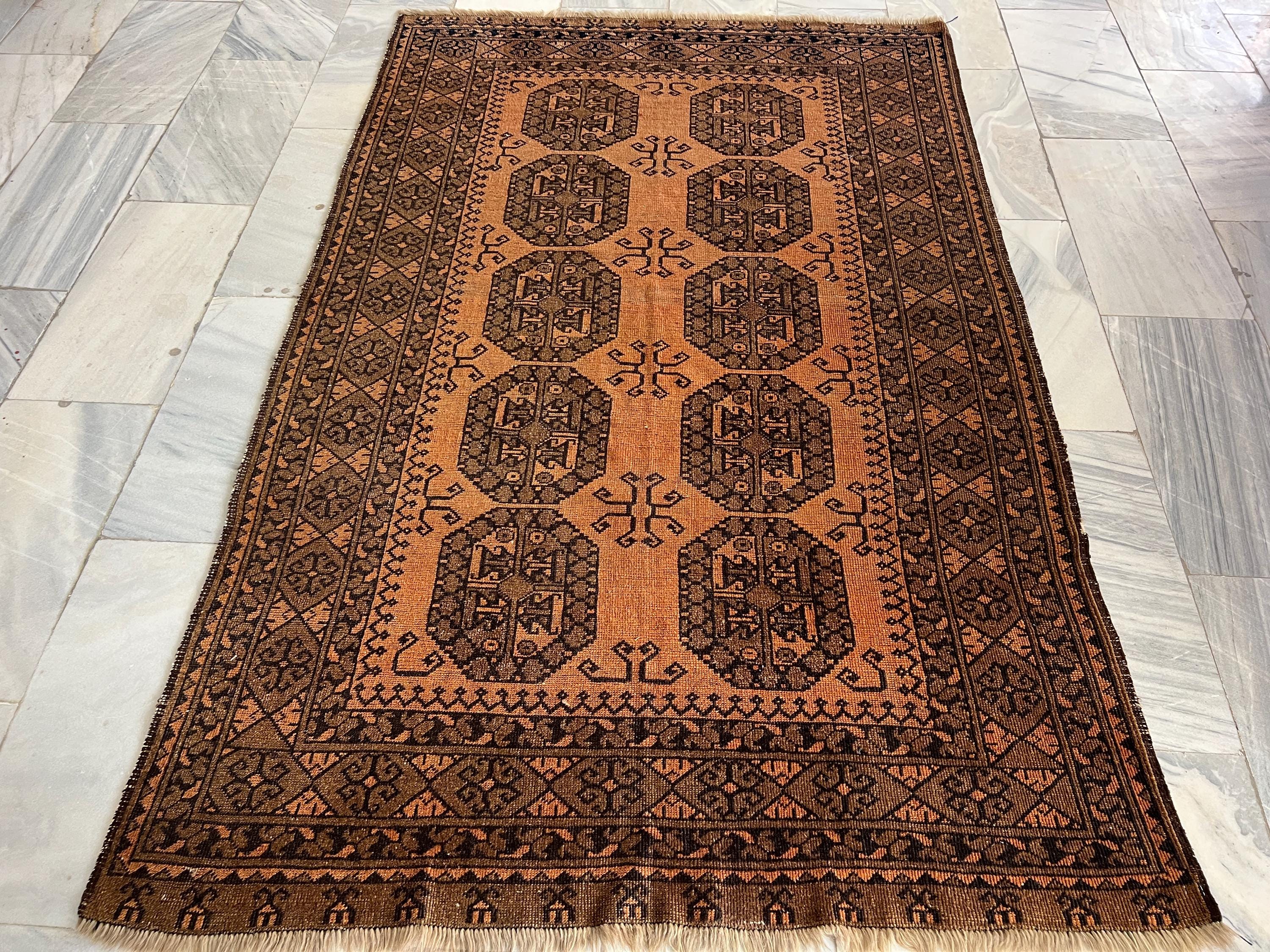 Antique Afghan Rug - Etsy