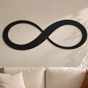 Infinity Symbol Art, Metal Wall Decor, Endless Loop Design, Minimal Wall Accent, Love Forever Sign, Modern Curve Decor, Simple Line Piece