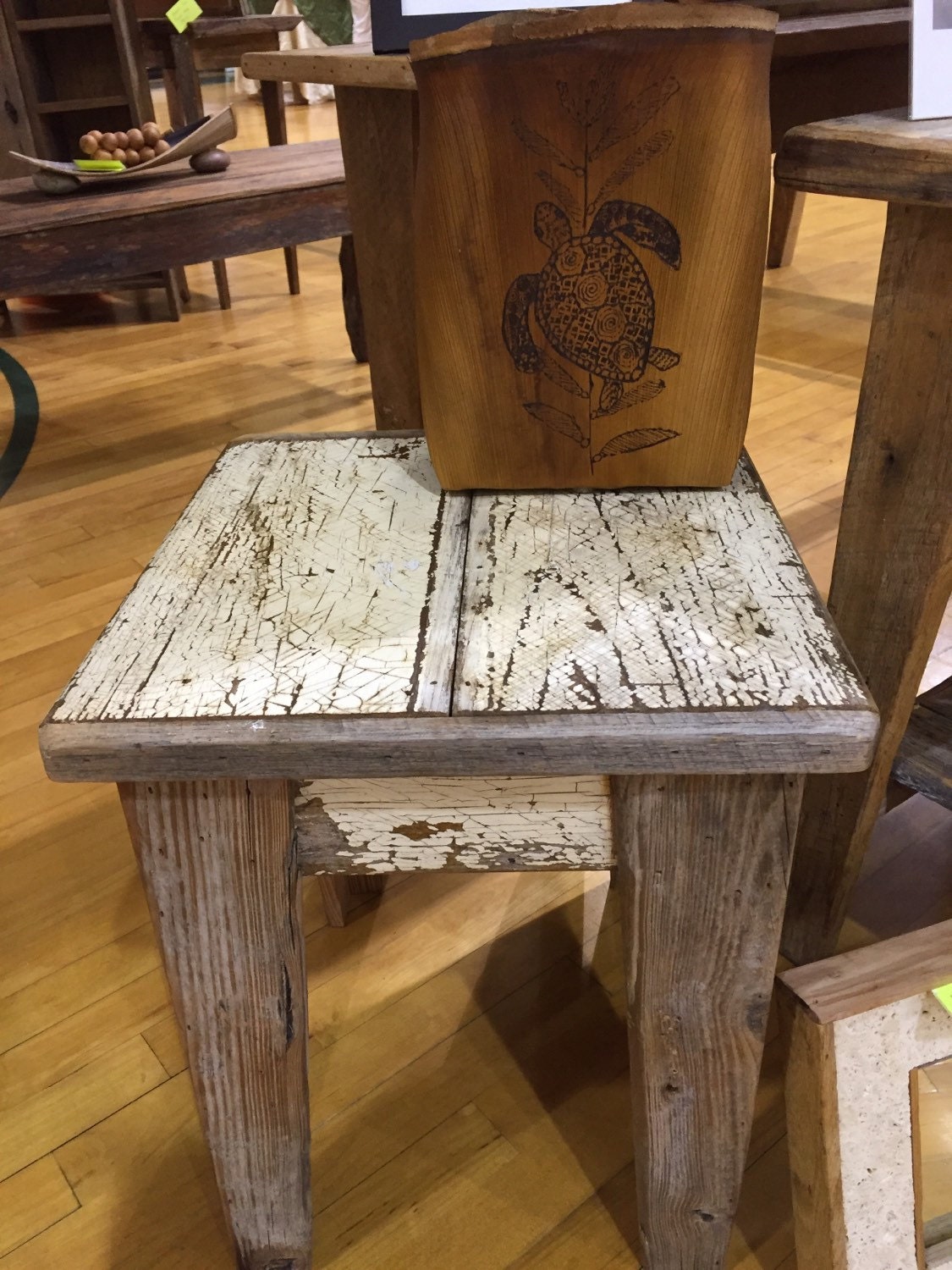 Side Tabledistressed barn wood Etsy