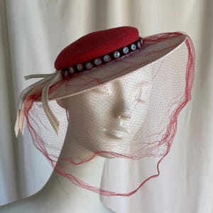 Vintage 20s Gage Brothers Picture Hat Wide Brim Ruffle Ribbon Band 22\