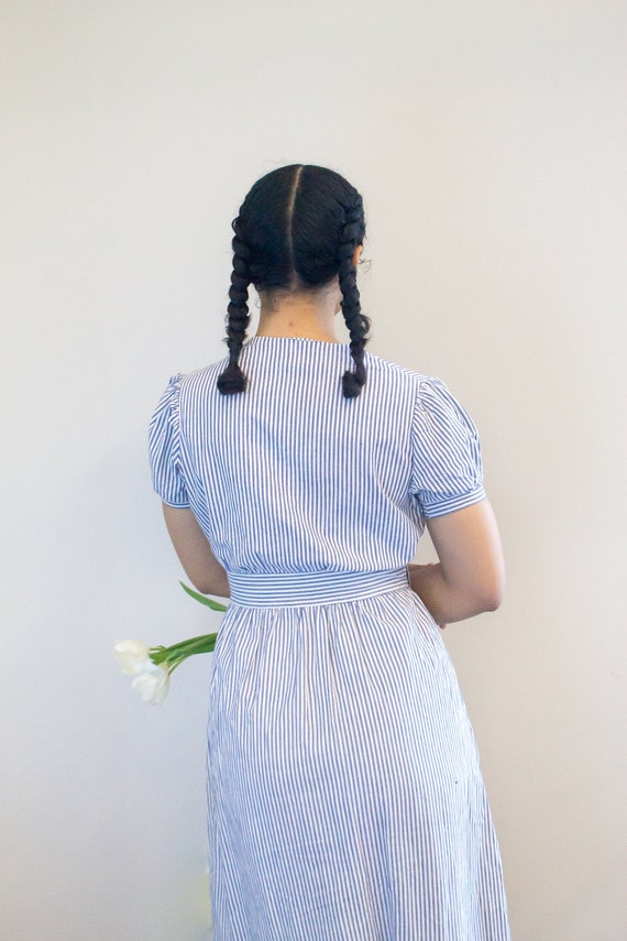 Vintage || Late 1930s Women's Chambray Workwear Dr