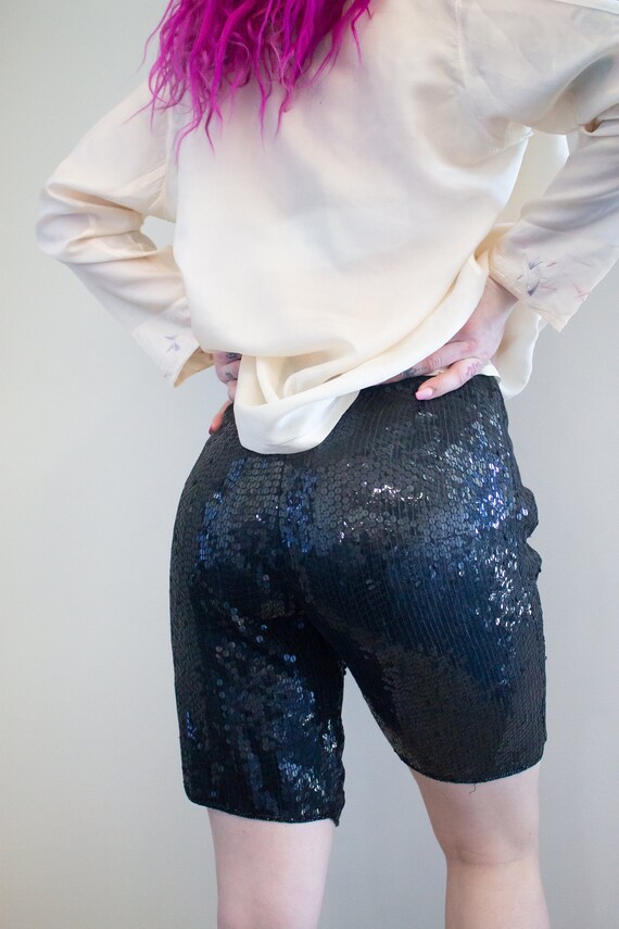 Vintage Sequin Biker Shorts | Burlesque Hot Pants