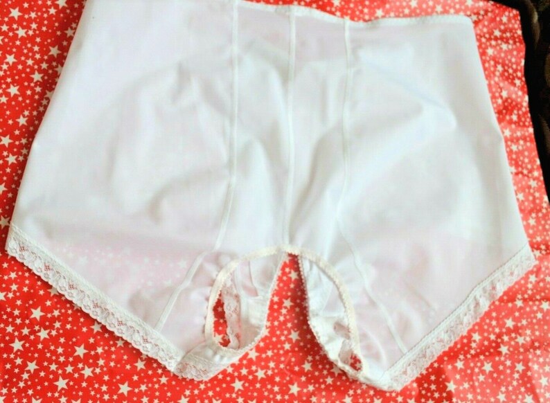 Vintage shapewear Crotchless open bum Knickers large size | Etsy
