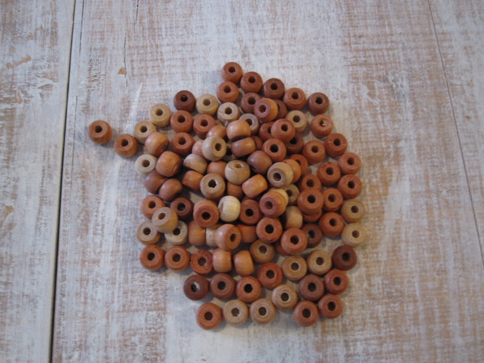 Assorted Natural Wooden Pony Beads 9MM Crafting Beads Etsy