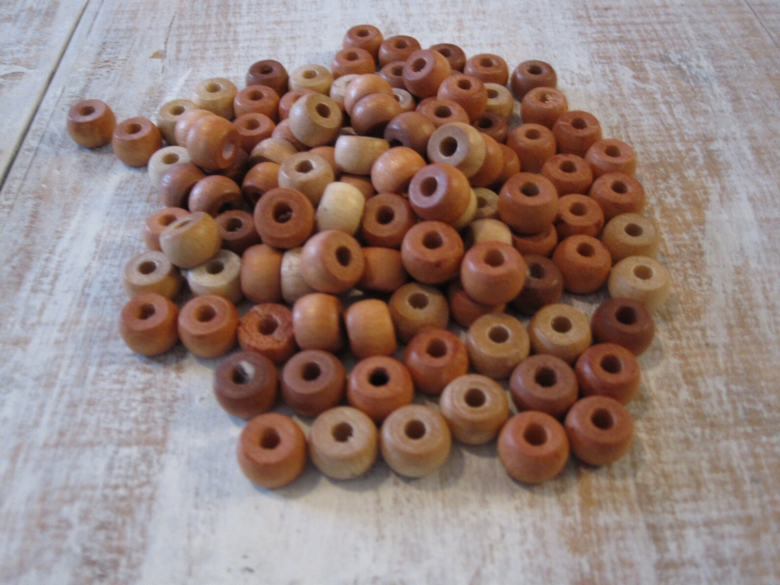 Assorted Natural Wooden Pony Beads 9MM Crafting Beads Etsy