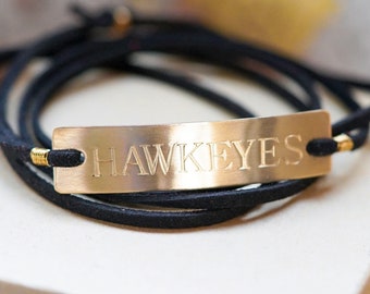Hawkeyes Gold Bracelet, Iowa Bracelet, Iowa Jewelry, Hawkeye apparel, Womens Jewelry, Iowa Gifts