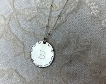 Initial Necklace in Sterling Silver, Gold Filled, and Rose Gold Filled