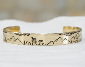 Brazalete personalizado en plata de ley REAL, bronce, cobre, latón, níquel, NuGold o aluminio