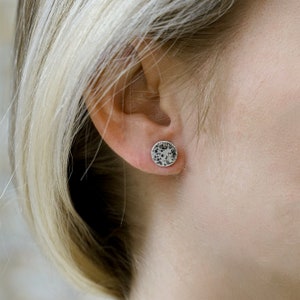 Moon Earrings - Sterling Silver