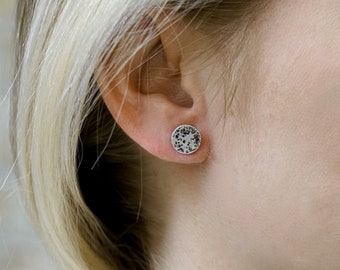 Moon Earrings - Sterling Silver
