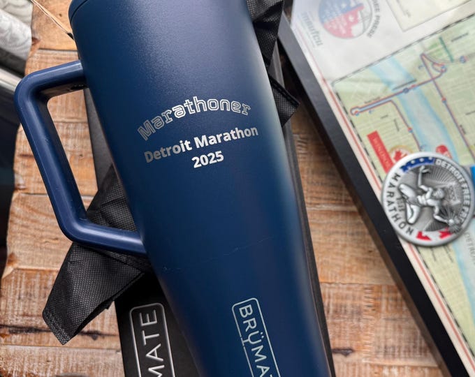 Featured listing image: Marathon Brumate | Customize Your Race | Commemorative 40oz Tumbler with Handle