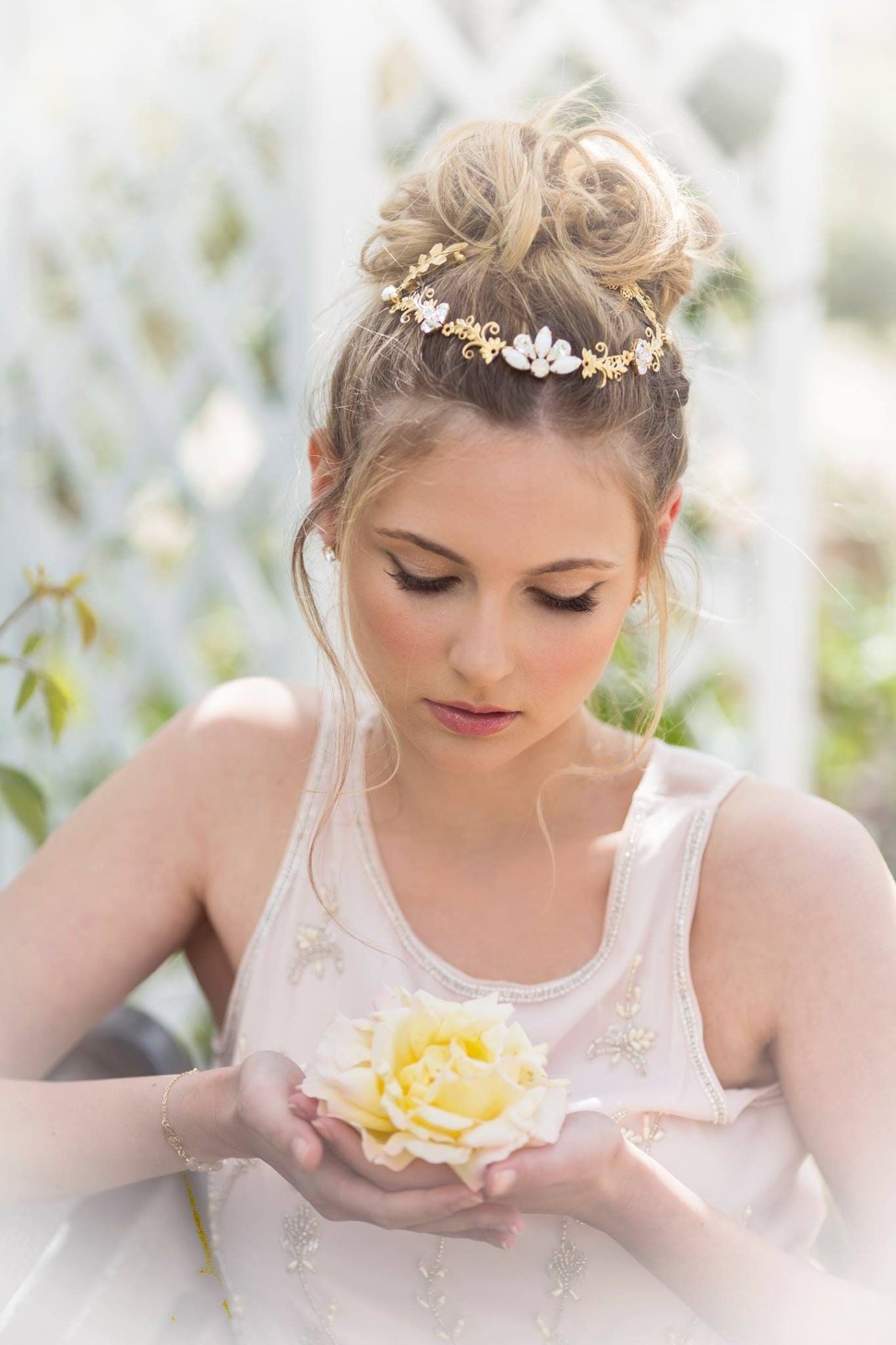 bridal head garland