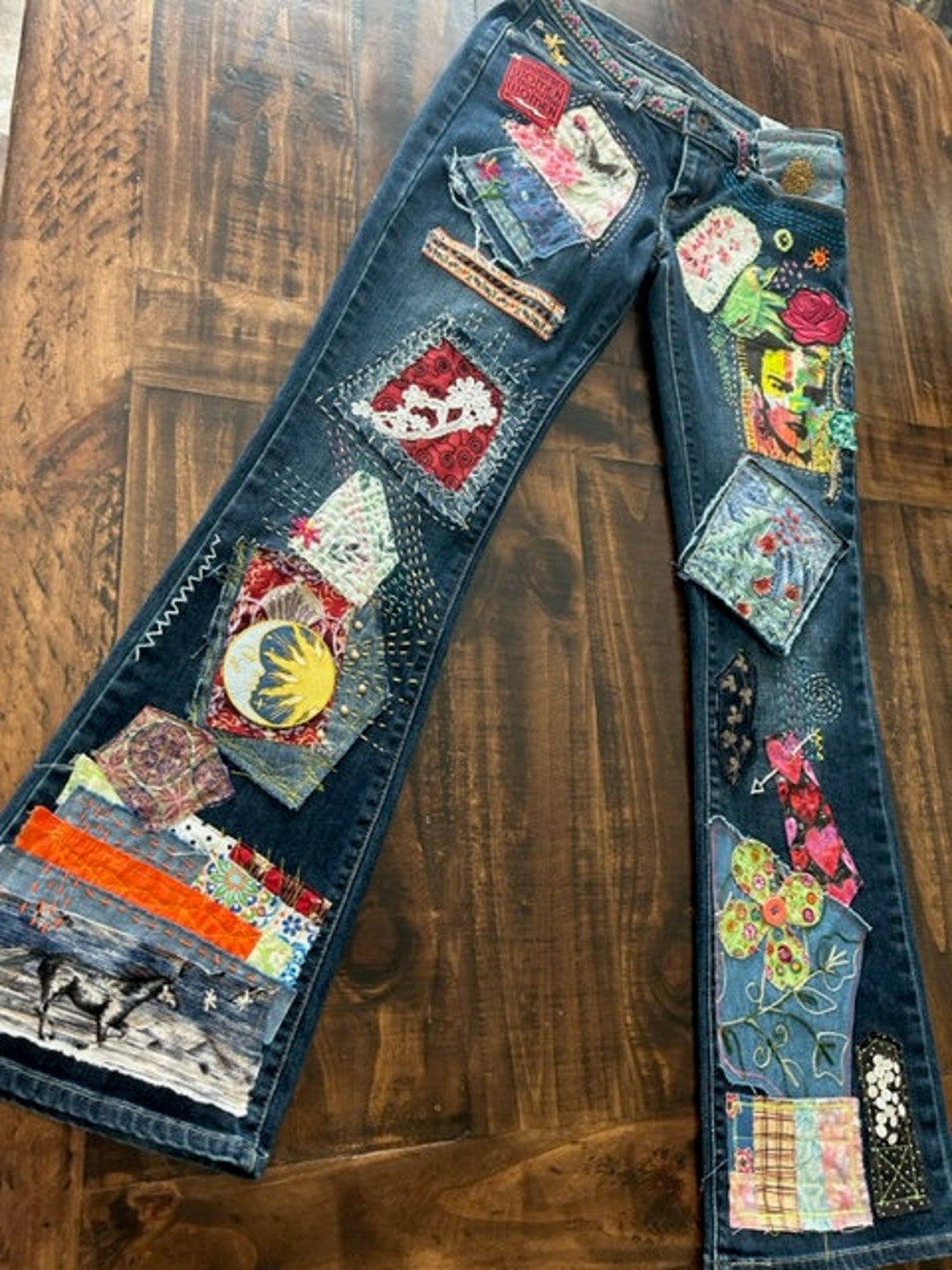 Upcycled/recycled/reworked Denim Levis DEMI CURVE Jeans Size 27x32 ...