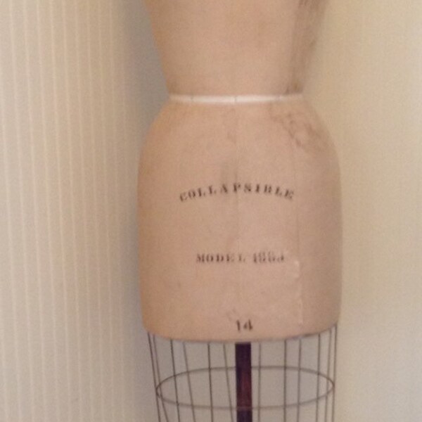 Vintage WOLF DRESS FORM 1963 Store Display Prop