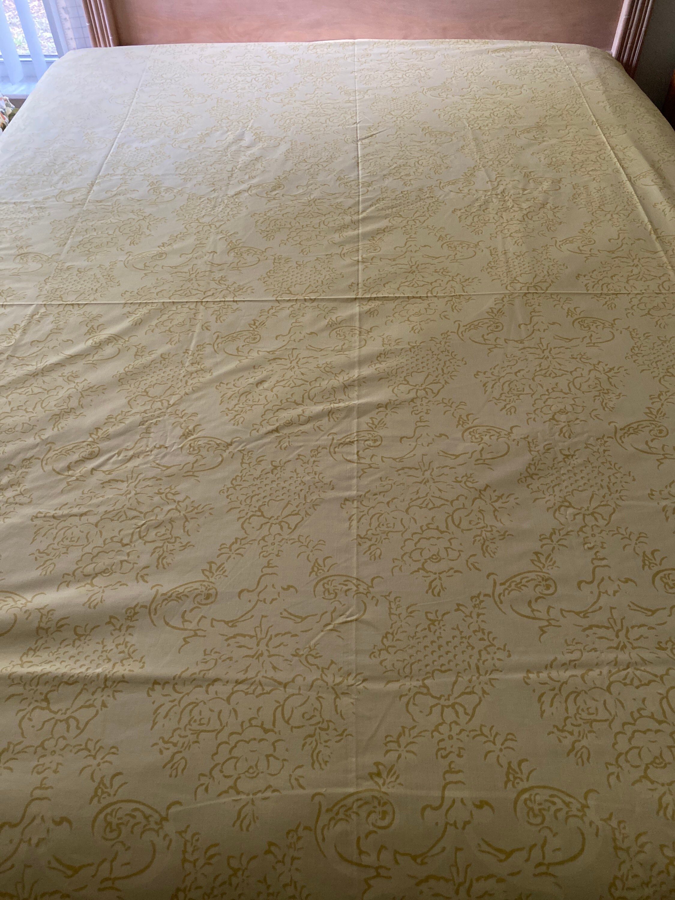 Vintage Full Sheet Set 81 X 104 Perma Press Percale Sears Etsy