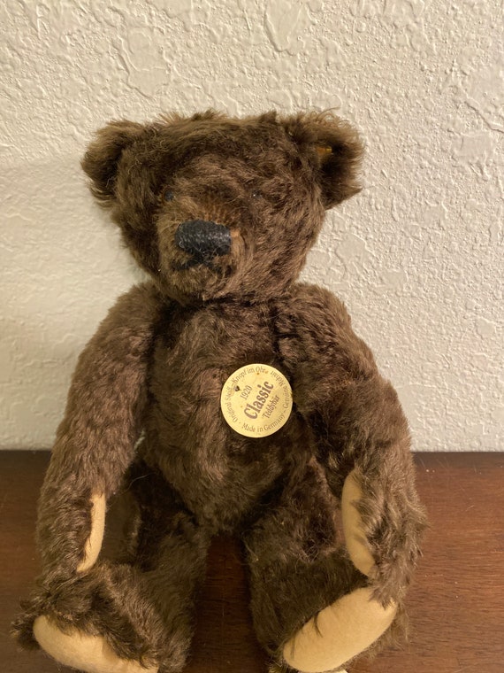 Vintage Steiff Teddy Bear 00829 Dark Brown Short Hair Five - Etsy