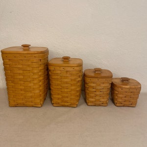 Longaberger Canister Basket Set - Etsy