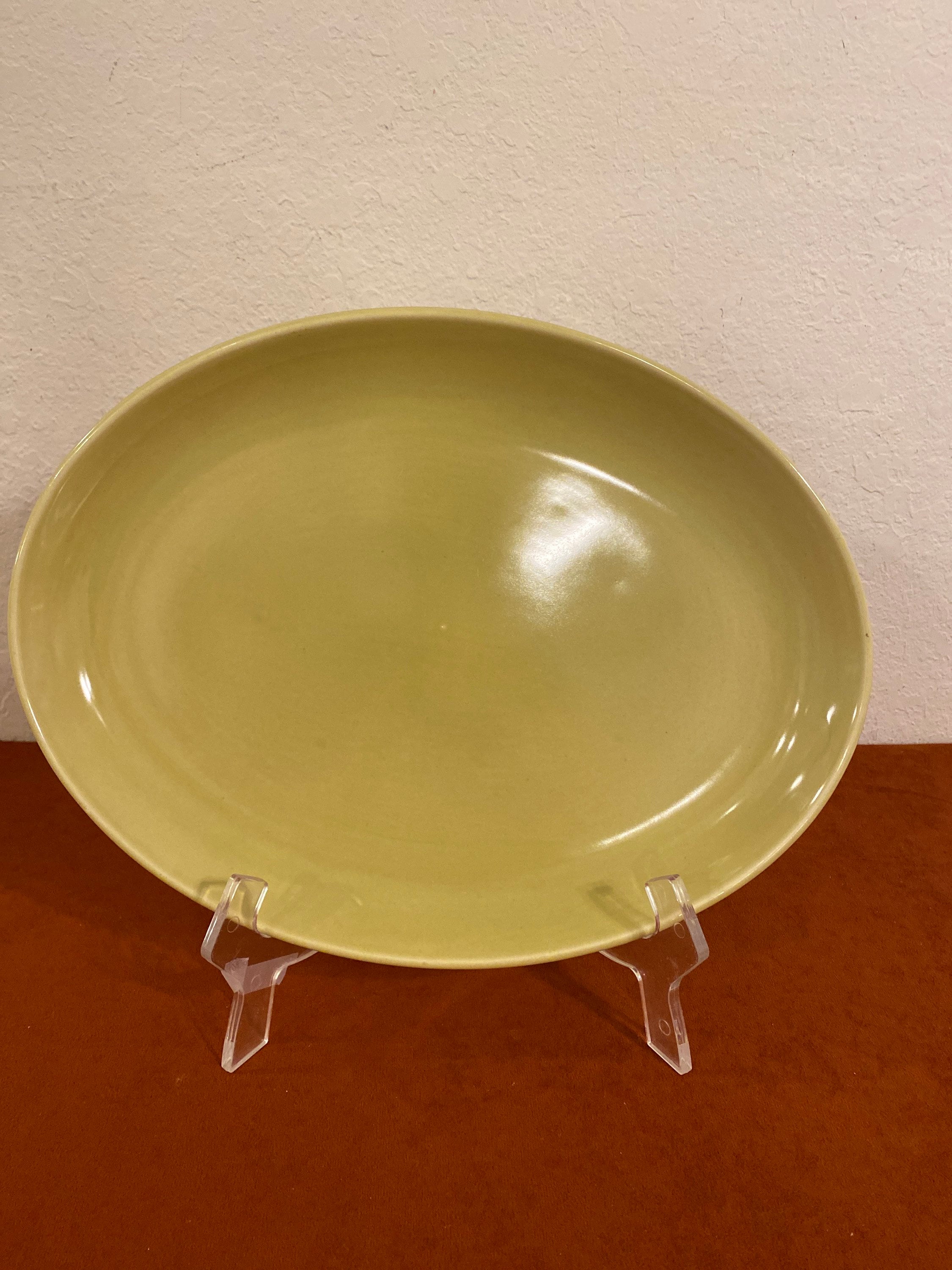Russel Wright Platter Iroquois Casual China Avocado Large 14