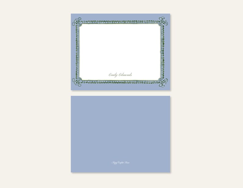 DIGITIAL Personalized Stationery Card: Editable Canva Template ...