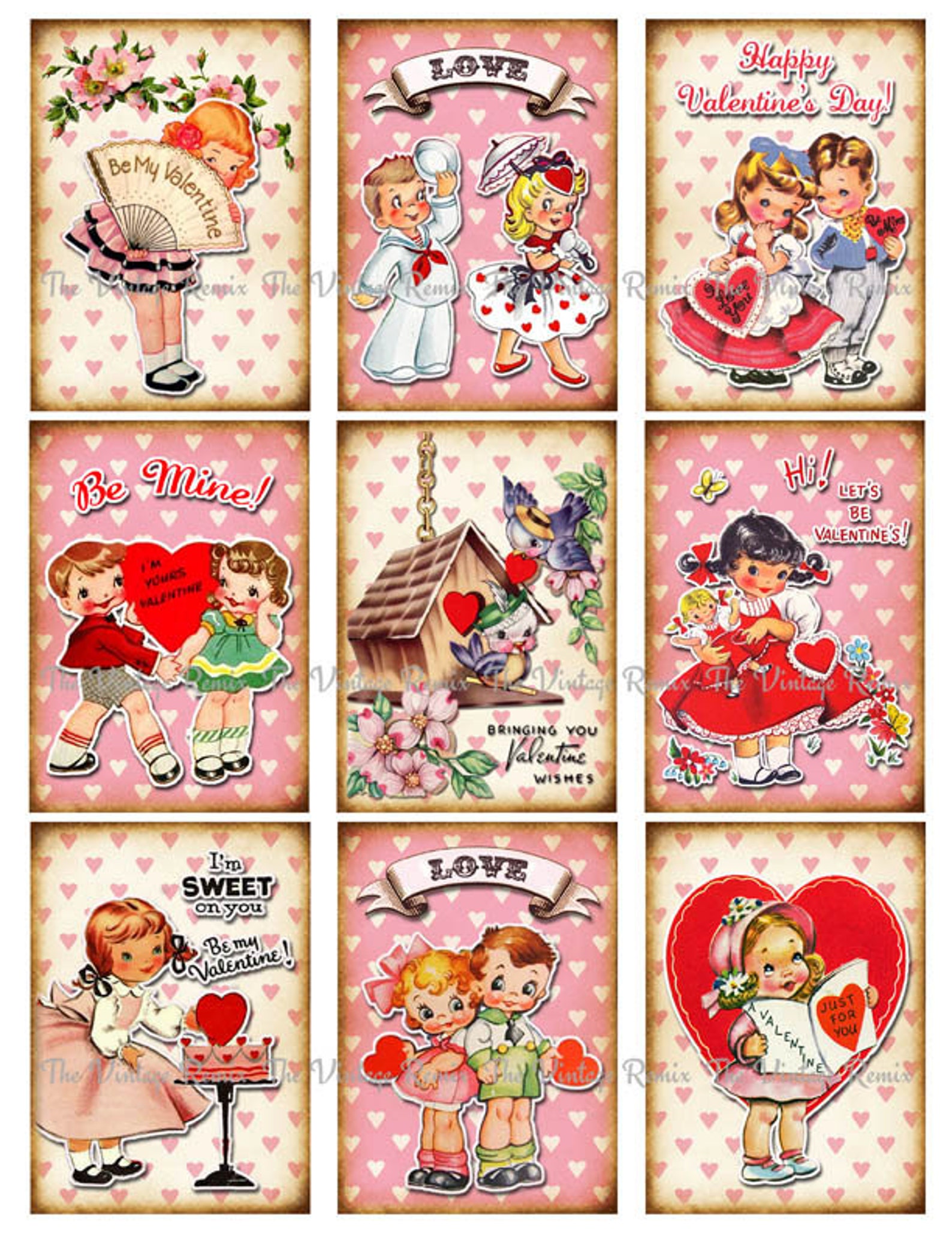 INSTANT DOWNLOAD Printable Digital Collage Sheet - Etsy