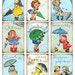 Rainy Days! Instant Download, Printable Digital Collage Sheet. Retro ...