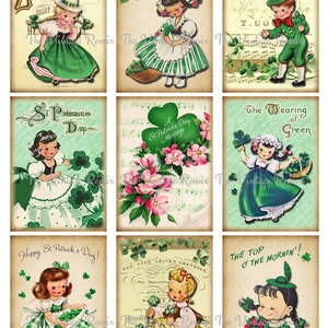 INSTANT DOWNLOAD St. Patrick's Day Printable, Digital Collage Sheet ...