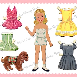 INSTANT DOWNLOAD Printable Paper Doll Retro Vintage Blonde - Etsy