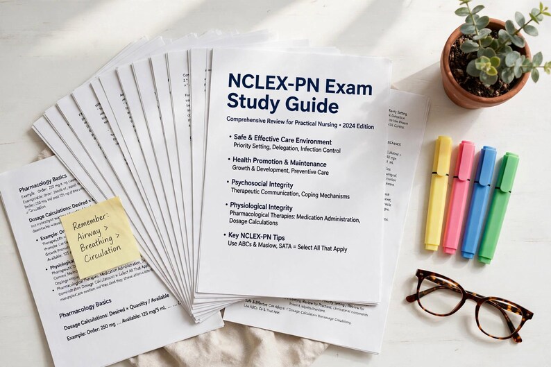 NCLEX-PN Study Guide 2026 | LPN Exam Prep Pdf | 35-page Practical ...