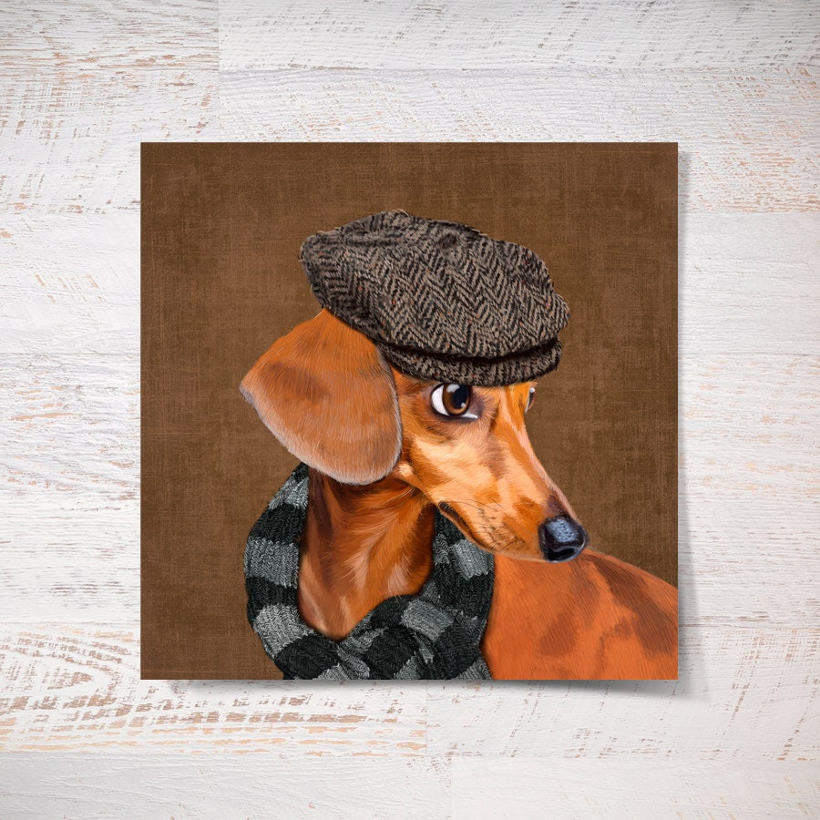 Dachshund print Dachshund poster print pet gift funny print