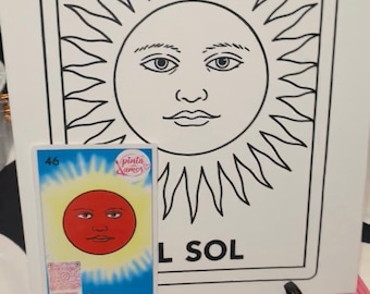 Lienzo plano preimpreso para pintar, listo para usar, de 11x14 pulgadas (imagen de referencia pequeña incluida). NO ES UN CONJUNTO.