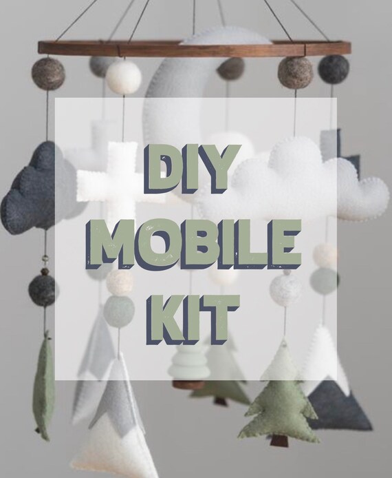 Diy Sage Woodland Mobile Kit Mountain Nursery Forest Australia - Diy Baby Mobile Kit Australia Diy Sage Woodland Mobile Kit Mountain Nursery Forest Australia - Diy Baby Mobile Kit Australia