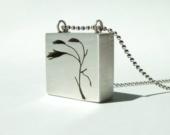 Sterling Silver Pendant, "Cut it Out"