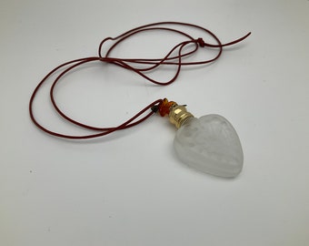 Heart Glass Bottle necklace
