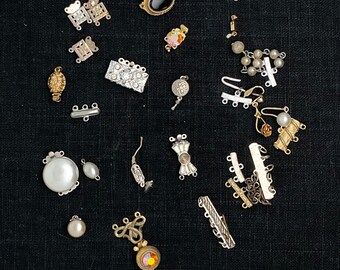 Vintage Clasp Lot Jewelry Supplies