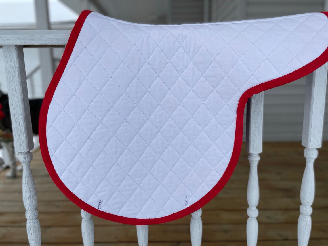 Custom Quilted Contoured All Purpose English Saddle Pad Etsy