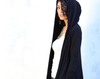 Hooded Shrug ~ Hoodie ~ Hooded bamboo vest ~  Layer ~ Lounge Wear ~ Bamboo clothing ~ Sati Creation