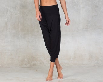 Bamboo Long Drop pants ~ Bamboo Yoga pants ~ Women Harem pants ~ Lounge pants ~ Harem Pants ~ High waist yoga pants