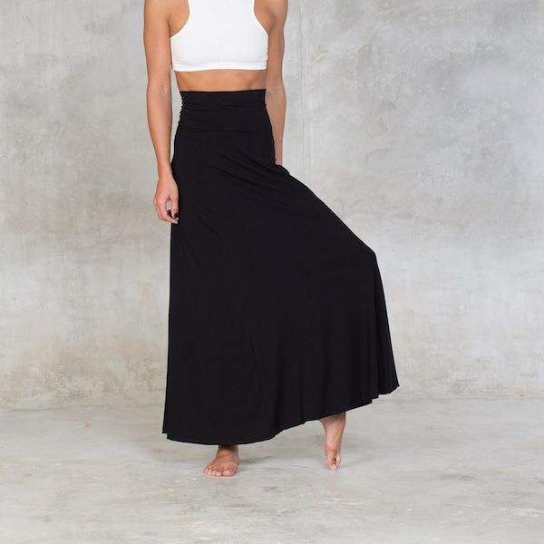 Long Black Skirt Etsy