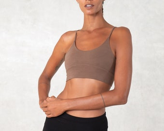 Bamboo sports bra - yoga top - bamboo bralette - bustier - Sati Creation