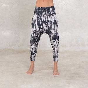Batik Bamboo Harem Pants: High Waist Yoga Lounge Pants