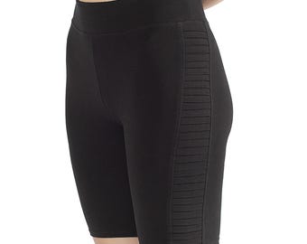 Bambus Biker Shorts: Gerippte umweltfreundliche Yoga Shorts