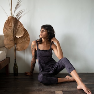 Cocoon Jumpsuit ~ Drop crotch romper ~ Over all ~ Yoga Bamboo Jumpsuit ~ Woman romper ~ Lounge wear ~ Bamboo Clothing