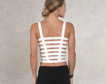 Organic Cotton Strap Top: Bohemian Yoga Bralette
