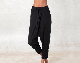 Organic cotton harem pants ~ Drop crotch pants ~ Women Harem Pants ~ Lounge pants ~ Yoga pants