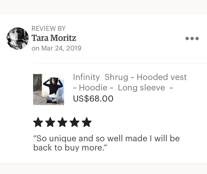 Infinity Shrug Organic Cotton Hooded vest Hoodie Long sleeve Wrap around Layer Lounge Wear Crop top Sati Creation image 5