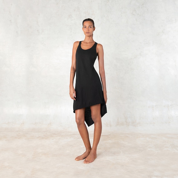 racerback cotton tank dress Asymmetrical Organic Dress: Summer Size:40L Coat - 34 Waist Royal Blue Sequin Spaghetti Anthropologie Dress Orion designed for real life